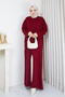 Women's Slit Detailed Long Full Length Tunic - 3