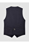 Vizyon New Season Navy Blue Slim Fit Men's Classic Vest - 6