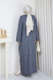 Women's Slit Detailed Long Full Length Tunic - 8