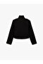 Long Sleeve Buttoned Stand Collar Napoleon Jacket - 6