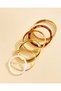 Women Gold Embellished Jewellery Set (6 Piece) - 2