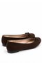 Taarus Women's Satin Brown Patent Leather Bowknot Ballerina Flat Sole Comfortable Daily Shoes - 4