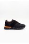 Black Suede Textile Lace-Up Eva Sole Men's Sneaker Sports Shoes - X2414