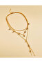Women Gold Embellished Necklaces 3 Piece Set - 2