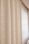 Milano Series Embossed Textured Background Curtain Cream | Drawstring Extra Foam, Cornice Compatible Background Curtain - 3