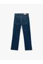 High Waist Slim Fit Cotton Pocket Button Detail Short Spanish Flare Denim Pants - Kick Flare - 5