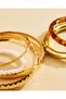 Women Gold Embellished Jewellery Set (6 Piece) - 4