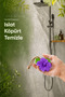 Purple Chinese Rose Shaped Solid Soap 10X10 cm Hangable Decorative Bathroom Hand Soap - 3