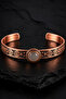 Women's Copper Bracelet Handcrafted Pure Copper White Quartz Natural Stone Women's Copper Adjustable Bracelet - 2