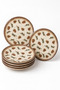 Kozalak 6-Piece Porcelain Tea Plate Set - 5