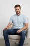 Interview Polo Collar Ribbed Light Blue T-Shirt - 5