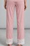 Women's Lace Relaxed Pink Pajama Set 4742 - 6