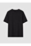 Vizyon New Season Black Crew Neck Combed Cotton Men's T-Shirt - 6