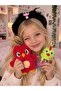 Plush Crown & Plush Keychain Rubber Buckle Set of 3 & Gift Buckle for Girls