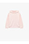 Ribboned Star-Studded Long Sleeve Oversize Hooded Sweatshirt