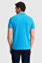 Men's Cobalt Blue Basic T-Shirt 50322347-Vr077 - 5