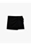 Double-Breasted Shorts Skirt with Bow Detail - 3