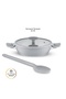 Swiss Cyrstal Rs Karnıyarık Pot Gray 24 cm - 6