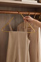 Gold Triangle Metal Clothes Hanger - 2