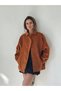 Ruby Bomber Jacket Coat Women's Cinnamon - 6