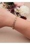 Zircon Stone Ring Interlocking Link Chain Xuping Steel Bracelet, Non-Tarnish Steel Bracelet 17+2 cm - 8