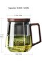 480ml Borosilicate Glass Tea Mug Cup, Infuser Cup, Glass Teacups with Strainer and Lid for Loose Lea - 2