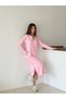 Women's Premium Modal Long Dress with Slit and Zipper Detail - 2