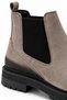 Brawn Genuine Leather Men's Chelsea Boots with Vintage Toe Detail and Elastic Thick Sole - 3