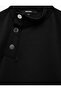 Modal Fabric Snap Closure Detailed Cap Sleeve Stand Collar Blouse - 3
