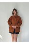 Ruby Bomber Jacket Coat Women's Cinnamon - 5