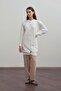 Gold buttoned long knit cardigan - 3