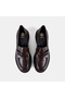 Women's Bitter Brown Classic Leather Loafer with Thick Toothed Sole - 7