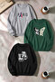 Unisex Mixed Printed Crew Neck Sweatshirt Set – Pack of 3