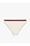 Color Contrast Teddy Bear Printed Brief Panties - 2
