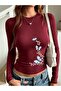 Long Sleeve Aestethic Butterfly Graph Printed Blouse Body