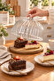 Acacia Base Glass Cake Dish – Cake, Pie, and Dessert Presentation Dish with Lid - 4