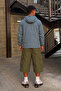 Men's Lined Zippered Hooded Mint Raincoat & Windbreaker - 5