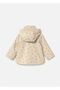Baby Girl Printed Hooded Raincoat Cream 2442 - 4