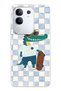 Vivo Y29 Compatible Cool Crocodile Pattern Transparent Phone Case