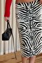 Zebra Pattern Skirt - 1009 - 5