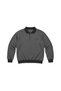 Men's Large Size Melange Anthracite Thessaloniki Polo Collar Sweatshirt 3Xl-4Xl-5Xl-6Xl-7Xl-8Xl - 4