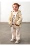 Baby Girl Printed Hooded Raincoat Cream 2442 - 2
