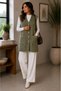 Front Buttoned Double Pocket V-Neck Women's Knitted Vest - 3