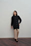 Gold buttoned long knit cardigan - 3