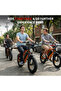 V8 Mini Electric Bike 750W Motor (1255W Peak Power) – 48V 15.6Ah Battery, 50KM/H Speed, 60KM Range, Bluetooth Speaker, Artificial Engine Sound, Dual Disc Brakes - 7