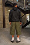 Men's Lined Zippered Hooded Black Raincoat & Windbreaker - 5