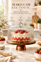 Glass Cake Dish with Stand – Cake, Cake Slice, and Dessert Presentation Container with Wooden Stand and Lid - 4