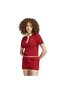 Kr7060-K Polo Sh Sleeves Women's T-Shirt Red