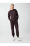 Acı Kahve High Waist Skinny Leg Jogger Pants with Pockets - 5