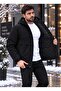 New Season Relaxed Men's Comfortable Fit Hooded Coat, Black - 5